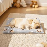 Personalised Fish Bone Paw Print Face Photo Pet Cooling Mats Cover with Name Pet Supplies Summer New Pet Gift for Pet Owners