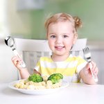 Personlig hjerte navn skysikkert rustfritt stål barnegaffel skje kniv 3 stk bestikksett med etui bursdagsgave til gutter jenter