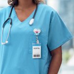 Personalized Order of Draw Lab Tubes Heart Shaker Retractable Badge Reel with Name Appreciation Birthday Gift for Nurse Healthcare Worker