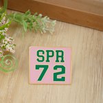 Personalized Acrylic Sorority Square Pin Badge with Initiation Season and Number Recruitment Greek Week Meeting Pride Gift for Sorors