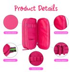 Personalised Cartoon Character Oxford Pencil Case with Initial and Text School Supply Birthday Back to School Gift for Boys Girls