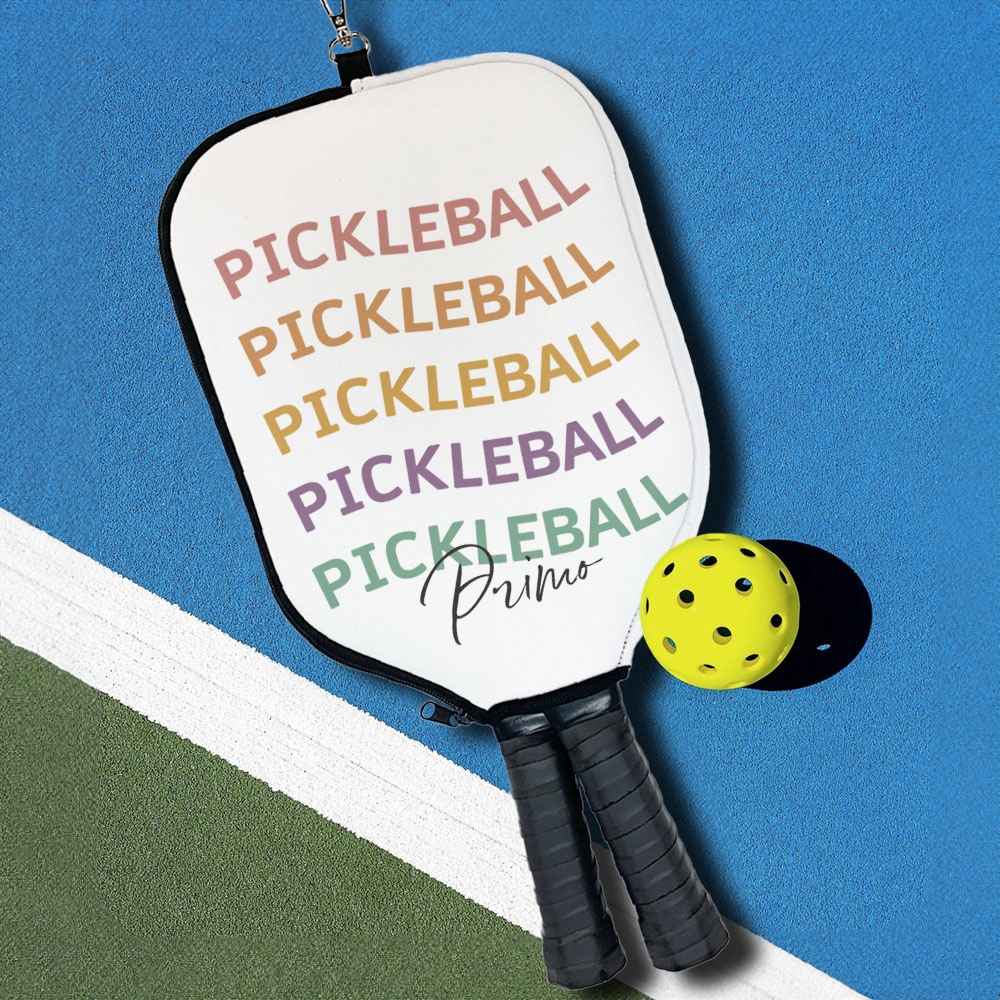 Housse de raquette de Pickleball personnalisée avec nom et crochet Cadeau d'anniversaire pour les joueurs de Pickleball