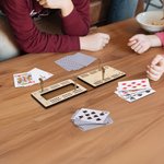 Personalised Wildlife US State Portable Cribbage Board with Wooden Pegs and Name Travel Camping Birthday Gift for Cribbage Lovers
