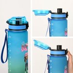 Personalisierte Gradient Baseball Mom Ice Cream Name 32 oz Wasserflasche mit Time Marker Muttertag Wettbewerb Training Geschenk für Baseball-Spieler-Liebhaber