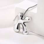 Personalizado 3D Globo Inicial Collar Dainty Joyería Cumpleaños Aniversario Regalo para Ella