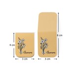 Marcapáginas magnético personalizado de cuero PU con nombre y flor de nacimiento regalo de cumpleaños para amantes de los libros