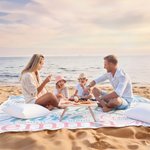 Personalized Multicolor Word Cloud Quick Dry Oversized Beach Blanket with Name Summer Vacation Travel Beach Party Birthday Gift for Women Men