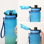 Borraccia sportiva personalizzata con indicatore del tempo nome e design Y2K cartone animato regalo ideale per compleanni per ragazze