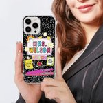 Personligt färgglatt blommigt Love Pen Notebook Design Slim Phone Case för iPhone med titel Back to School Appreciation Födelsedagspresent för lärare