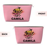 Personalisierte Aquarell Reisen Thema Design tragbare Make-up-Tasche mit Namen Travel Storage Jahrestag Geburtstag Geschenk für Frauen