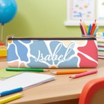 Personalised Danish Flower Pencil Case with Name Portable Stationery School Supply Back to School Gift for Kids Students