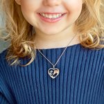 Collana personalizzabile a forma di cuore con ragazza e cavallo regalo ideale di compleanno e anniversario per donne ed amanti dei cavalli