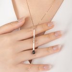 Personalizada Matchstick Collar con texto grabado esmalte Joyería Cumpleaños Aniversario Fiesta Regalo para las mujeres