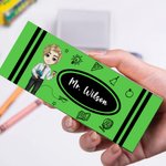 Gepersonaliseerd Cartoon Leraar Karakter Schoolbord Whiteboard Krijt Gum Cleaner met 2 Whiteboard Markers Docent's Day Gift voor leraren Opvoeders