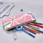 Personalised Danish Flower Pencil Case with Name Portable Stationery School Supply Back to School Gift for Kids Students