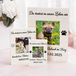 Personalisiertes Haustier-Foto-ABS-Baustein-Puzzle mit Namen und Texten Schreibtischdeko Geburtstag Jubiläen Erinnerungsgeschenk für Tierliebhaber