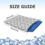 Personalizado Paw Print Multicolor Pet Cooling Mats Cover with Name Pet Supplies Summer Essential New Pet Birthday Gift for Pet Owners Lovers