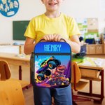 Personalised Cartoon Dinosaur Lorry Fantasy Unicorn Insulated Lunch Bag with Name Portable Picnic Back to School Gift for Boys Girls