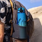 Pelota de bádminton personalizada 32 oz Botella de agua deportiva motivacional con marcador de tiempo y nombre Regalo de cumpleaños para entusiastas del deporte