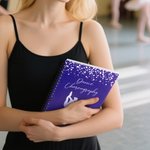 Personalized Dance Choreography Dancer Silhouette A5 Notebook with Name Competition Day Back to School Birthday Gift for Dance Lovers Students