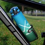 Personalisierte Ball-Motiv Sport Trinkflasche 1000 ml mit Skala und Namen Geburtstag Spieltag Geschenk für Sportbegeisterte Teammitglieder