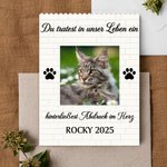 Personalisiertes Haustier-Foto-ABS-Baustein-Puzzle mit Namen und Texten Schreibtischdeko Geburtstag Jubiläen Erinnerungsgeschenk für Tierliebhaber