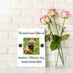 Personalisiertes Haustier-Foto-ABS-Baustein-Puzzle mit Namen und Texten Schreibtischdeko Geburtstag Jubiläen Erinnerungsgeschenk für Tierliebhaber