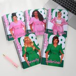 Personalizzato 1908 Fashion Sorority Sisters A5 Taccuino a spirale con nome Registrazione Accessorio Compleanno Sorority Founders' Day Regalo per sorelle amiche