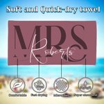 Personalisierte Herr und Frau Satz von 2 passenden schnell trocknenden übergroßen Strand Handtuch mit Nachnamen Flitterwochen Reise Hochzeit Geschenk für Newlyweds Paare