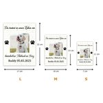 Personalisiertes Haustier-Foto-ABS-Baustein-Puzzle mit Namen und Texten Schreibtischdeko Geburtstag Jubiläen Erinnerungsgeschenk für Tierliebhaber