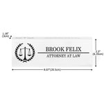 Henkilökohtainen Balance Scale akryyli nimi merkki asema Desk koristelu kiitollisuus syntymäpäivälahja lakimies oikeudellinen henkilökunta