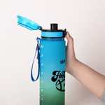 Personalisierte Ball-Motiv Sport Trinkflasche 1000 ml mit Skala und Namen Geburtstag Spieltag Geschenk für Sportbegeisterte Teammitglieder