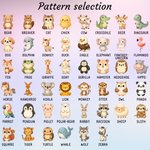 Personalized Forest Animal 16 oz Kid Water Bottle with Silicone Straw and Handle Back to School Birthday Holiday Gift for Boys Girls