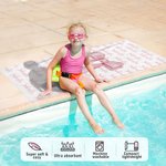 Personlig rosa Coquette Bow Snabbtorkande överdimensionerad strandhandduk med namn Sommar Semester Pool Party Present till flickor Vänner