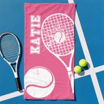 Serviette de Sport Super Absorbante Personnalisée avec Nom Motif de Ballon ou Balle et Numéro Cadeau Anniversaire pour Enfant Amis Amateur de Sport