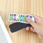 Personalised Waterproof Pencil Teacher Elements Magnetic Bookmark Clip with Text Teacher's Day Back to School Gift for Book Lover Teacher