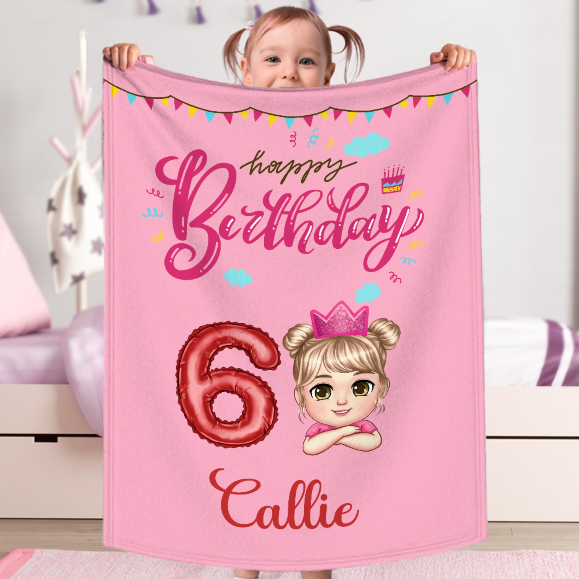 Ballon de baudruche personnalisé Bon Anniversaire Cartoon Kid Douce Couverture avec Nom Cadeau d'Anniversaire Home Decor pour Garçons Filles