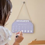 Tableau personnalisé de l'heure du coucher en acrylique avec nom Cadeau d'anniversaire pour garçons filles