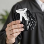 Personlig advokatrock Design 3D-tryckt pennhållare med namn Skrivbord Kontorsinredning Födelsedagspresent för advokater