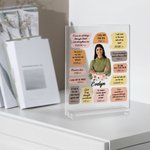 Personalized Photo Christian Bible Acrylic Plaque Birthday Graduation Thanksgiving Gift for Christians