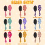 Personalisierte Paw Print Bone 1-3 Gesicht Fotos Luftkissen Kamm mit Namen und Griff Multicolor täglichen Gebrauch Geburtstag Geschenk für Frauen Mädchen Tierliebhaber