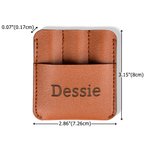 Personalized PU Leather Dart Case with Engraved Text and Holding 3 Darts Tournament Accessories Birthday Gift for Dart Lovers