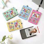 Portabadge personalizzato in pelle PU con testo e cordino Regalo per il giorno della scuola per l'insegnante