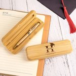 Personalised Engraved Graduation Cap Initial Wooden Ballpoint Pen and Case Set with Name School Name and Year Graduation Gift for Graduates