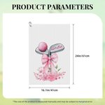 Personalisierte Golf Club Bow Flower Quick Dry Waffel Sport Handtuch mit Namen und hängenden Clip Game Day Geburtstagsgeschenk für Frauen Golfliebhaber