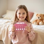 Tableau personnalisé de l'heure du coucher en acrylique avec nom Cadeau d'anniversaire pour garçons filles