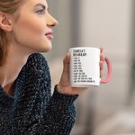Personalized Funny Vocabulary Design Ceramic Coffee Mug with Name Daily Use Birthday Gift for Colleague Friend