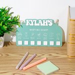 Tableau personnalisé de l'heure du coucher en acrylique avec nom Cadeau d'anniversaire pour garçons filles