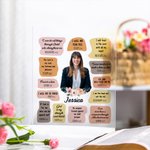 Personalized Photo Christian Bible Acrylic Plaque Birthday Graduation Thanksgiving Gift for Christians