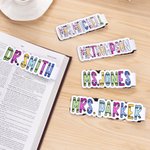 Personalised Waterproof Pencil Teacher Elements Magnetic Bookmark Clip with Text Teacher's Day Back to School Gift for Book Lover Teacher
